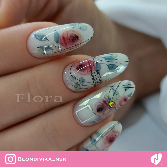Stamping Flower Nails